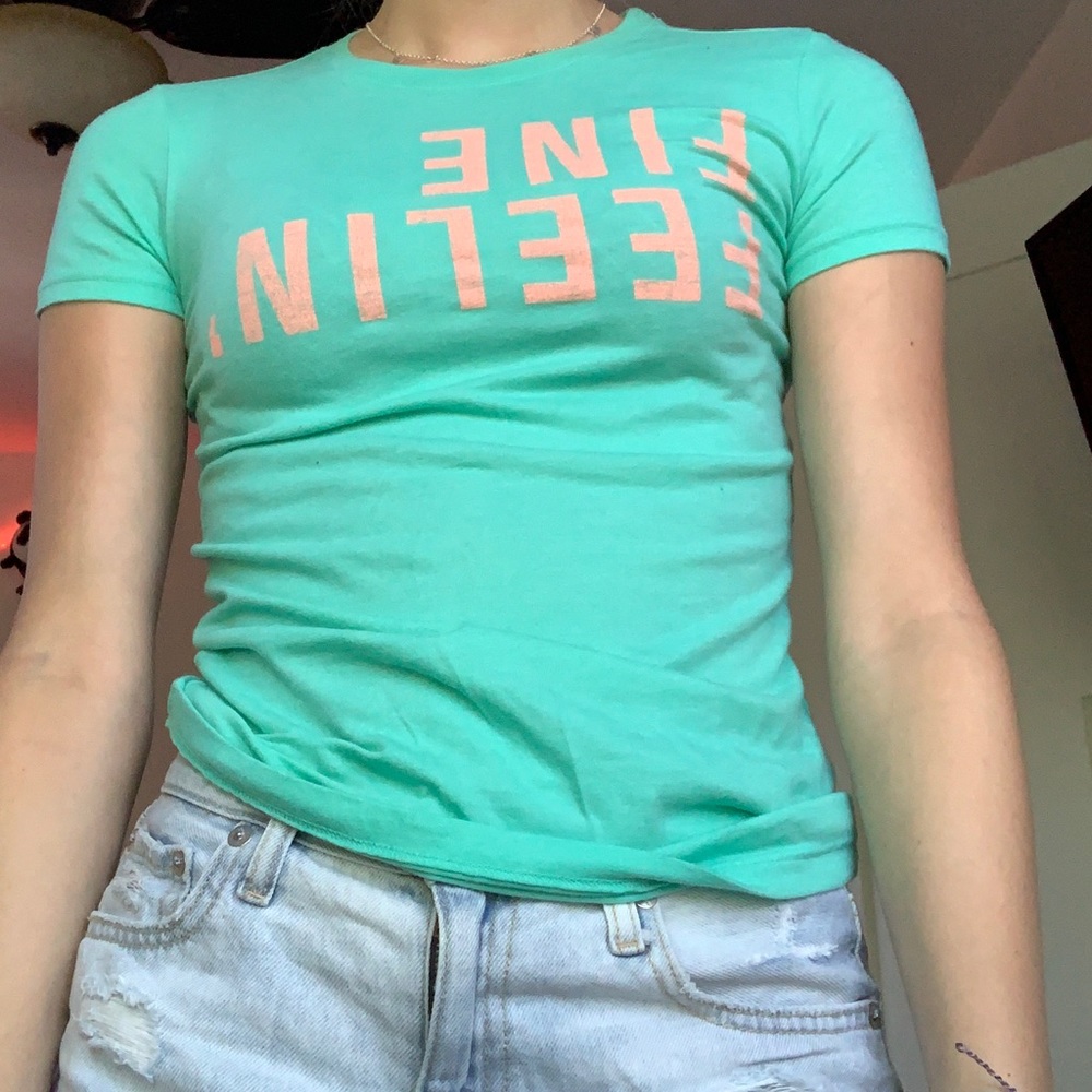 Xs blue graphic tee